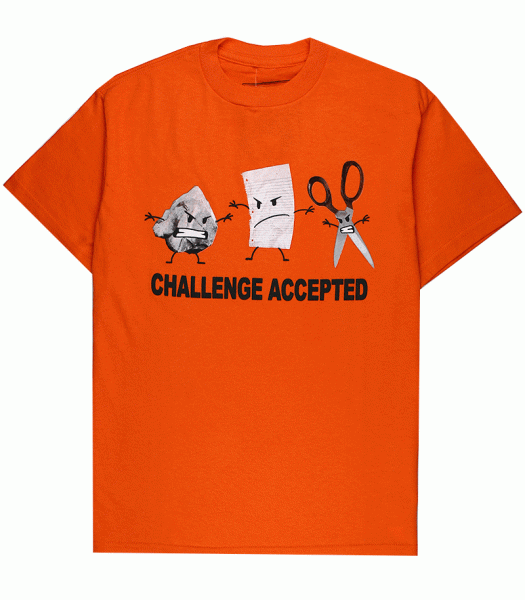 Urban Pipeline Orange Boys Tee - Challenge Accepted